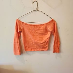 3/4 sleeve crop top